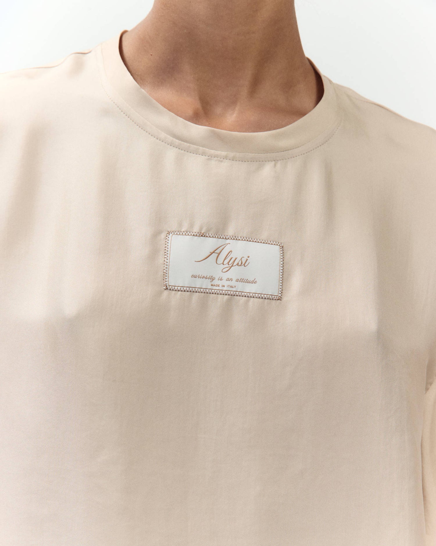 BLUSA IN TWILL OVERSIZE