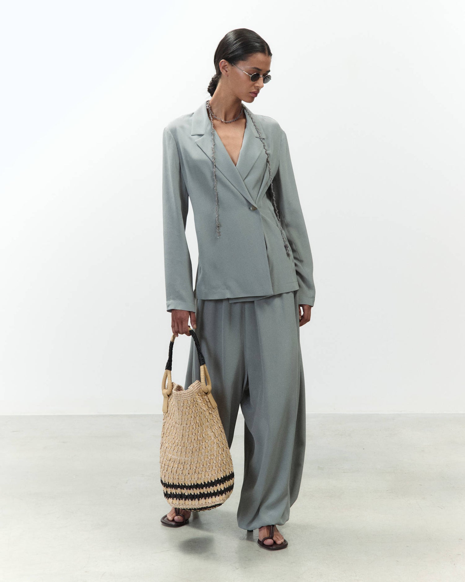 BLAZER IN SETA