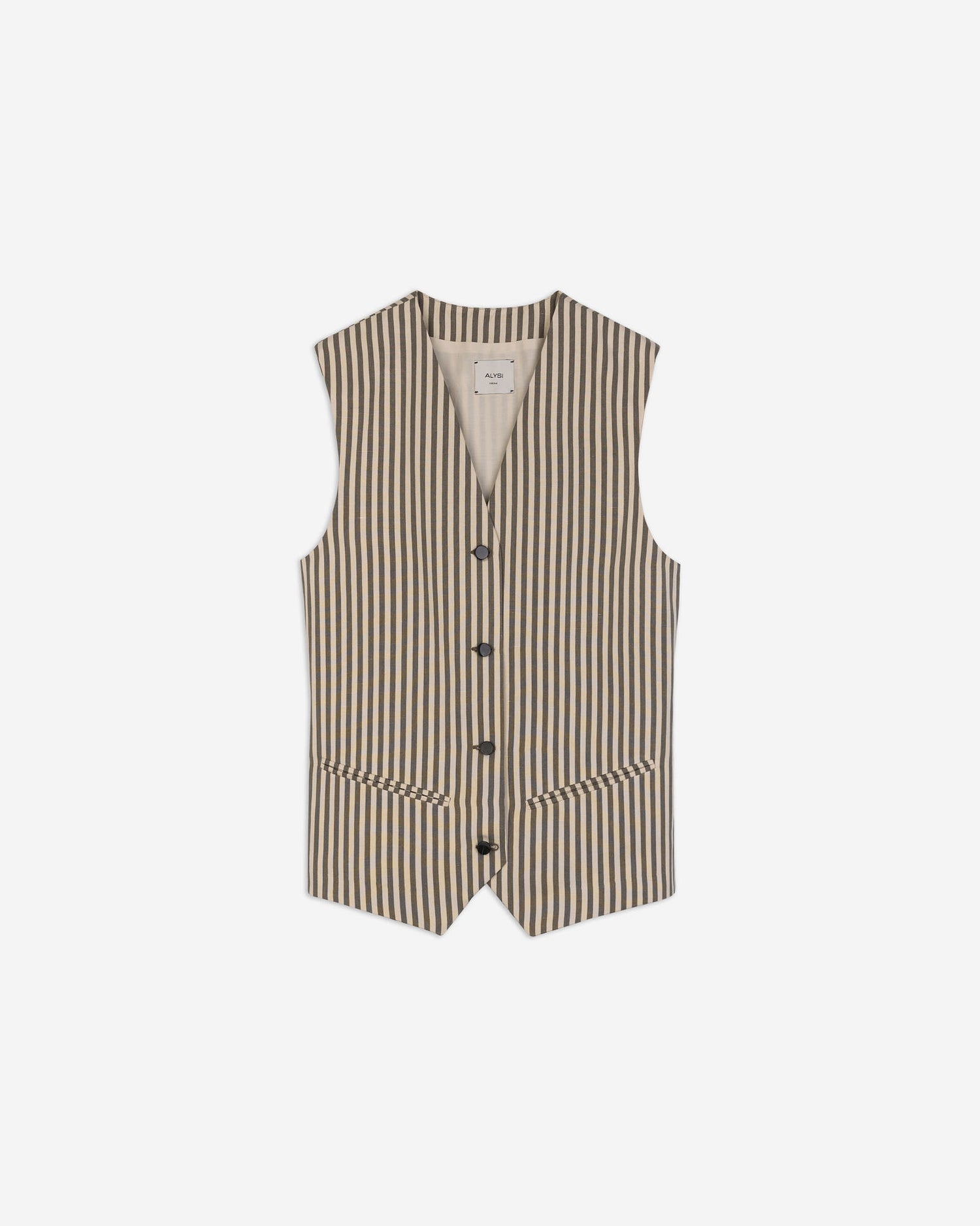 GILET SARTORIALE A RIGHE