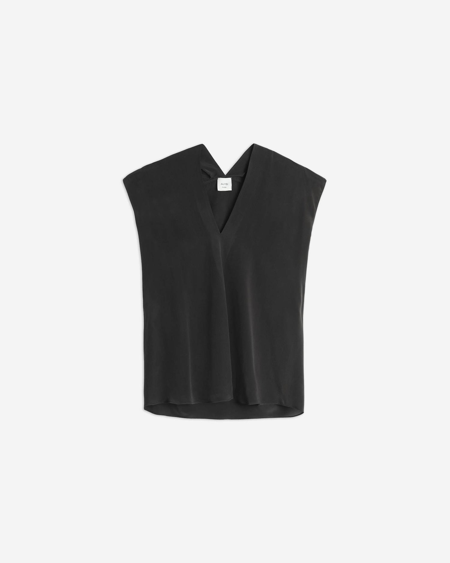 TOP IN SETA SCOLLO A V