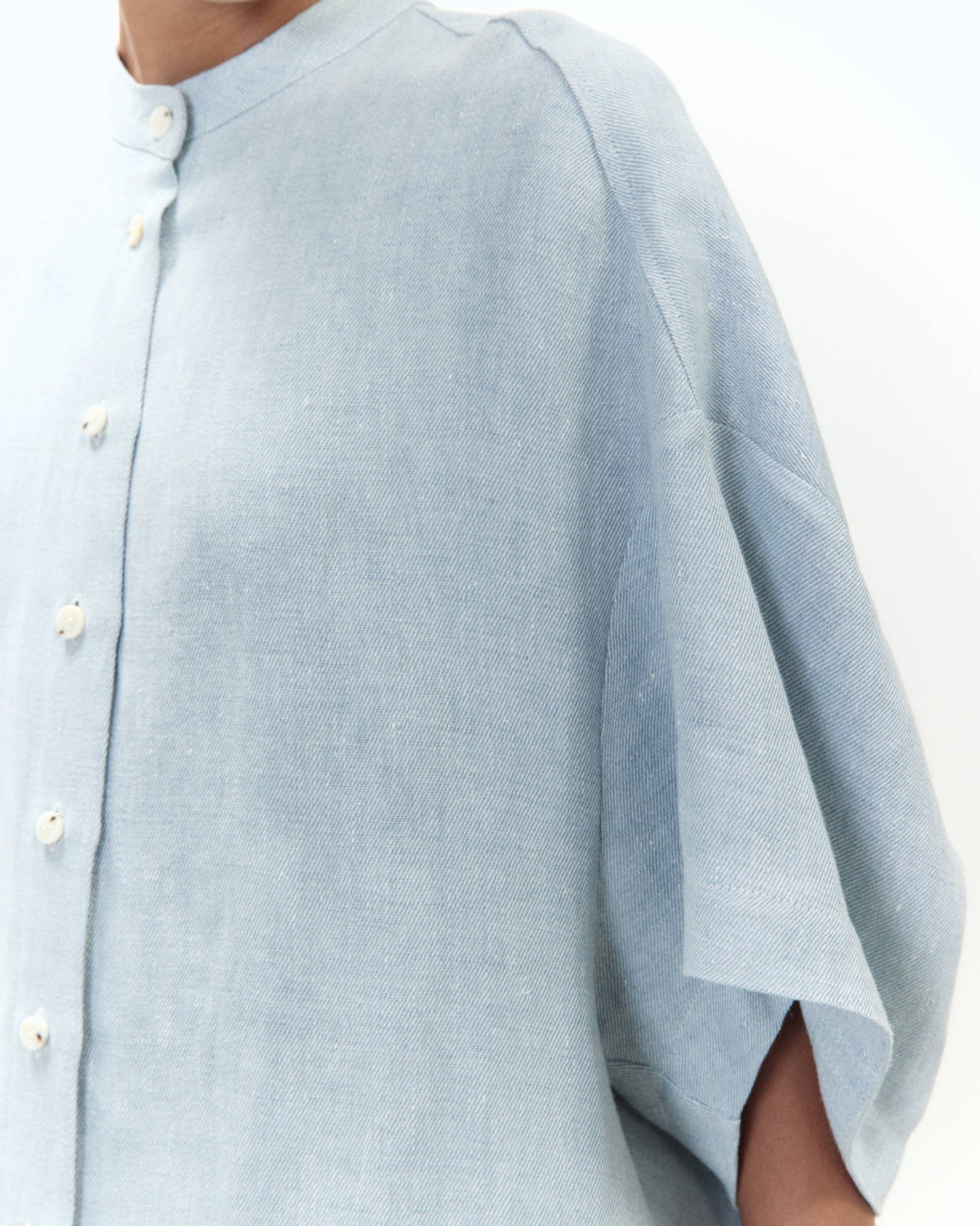 MAXI BLUSA IN LINO