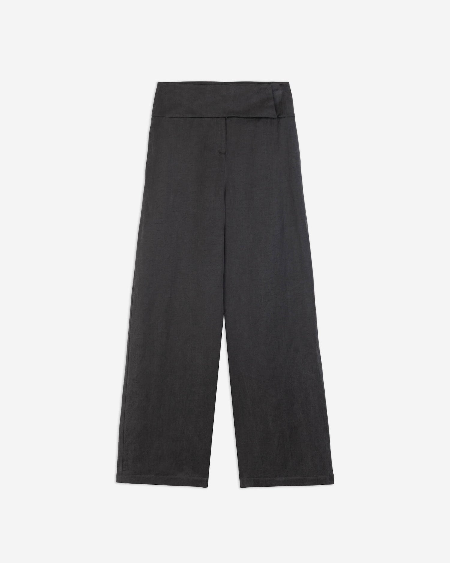 PANTALONE IN LINO CON BASCHINA